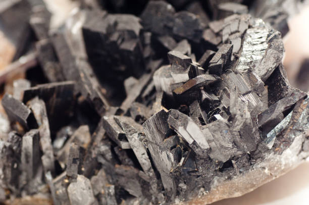 Dense metallic tungsten ore specimen